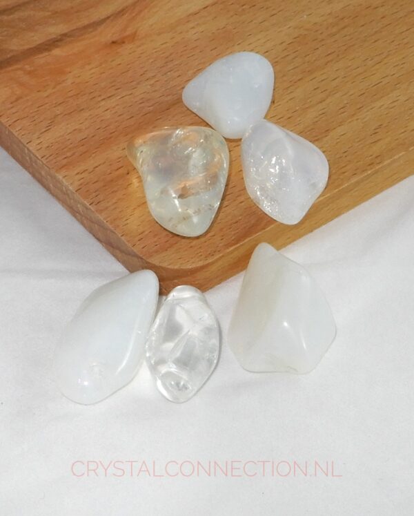 opaal-sunflower-trommelsteen Opaal schijfsteen