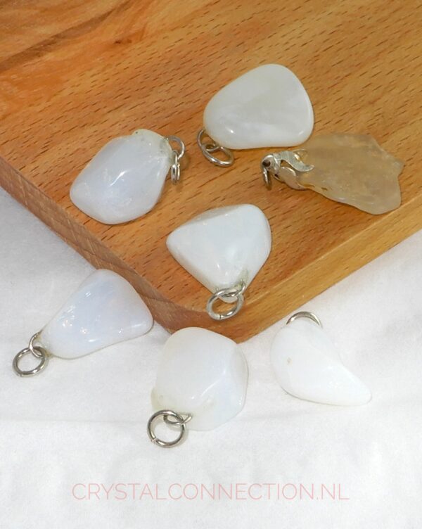 opaal-wit-hanger Opaal hanger