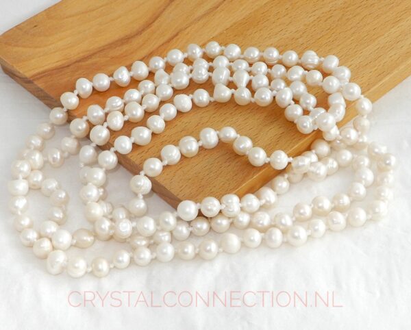 parel-ketting-120cm Parel ketting