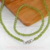 peridoot-set-facet-4mm Peridoot ketting