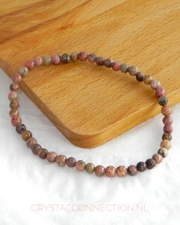 rhodoniet-armband-kogel-4mm Rhodoniet armband