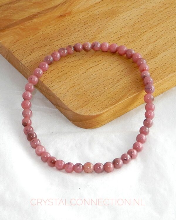 rhodoniet-armband-kogel-4mm-akwaliteit Rhodoniet armband