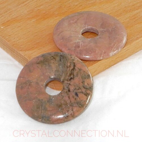 rhodoniet-donut-4cm Rhodoniet donut