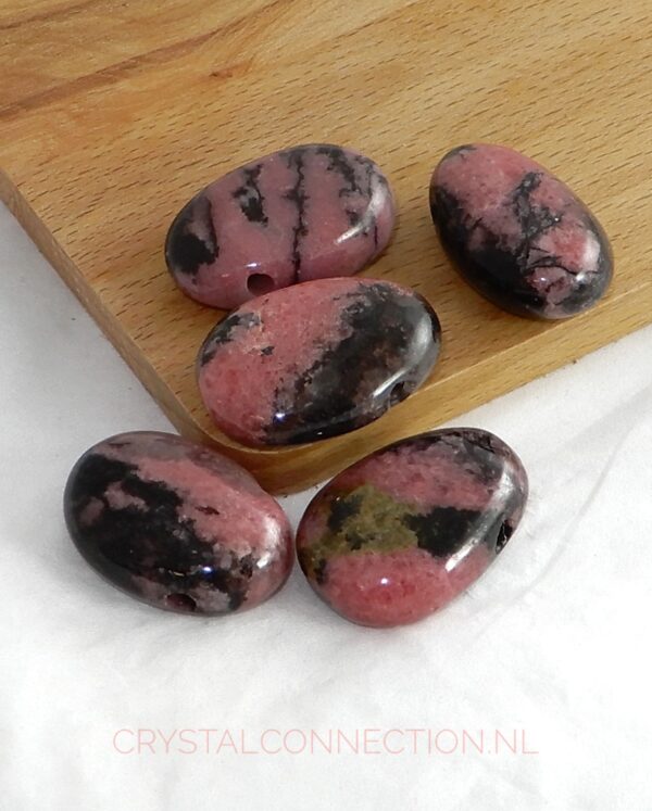 rhodoniet-extra-doorboorde-hanger Rhodoniet doorboorde hanger