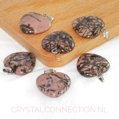 rhodoniet-hanger-hartje-2cm Rhodoniet hanger hartje