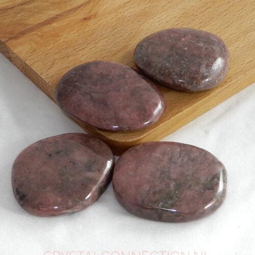 rhodoniet-schijfsteen Rhodoniet schijfsteen