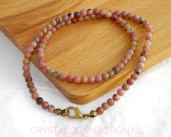 rhooniet-ketting-kogel-42cm Rhodoniet armband