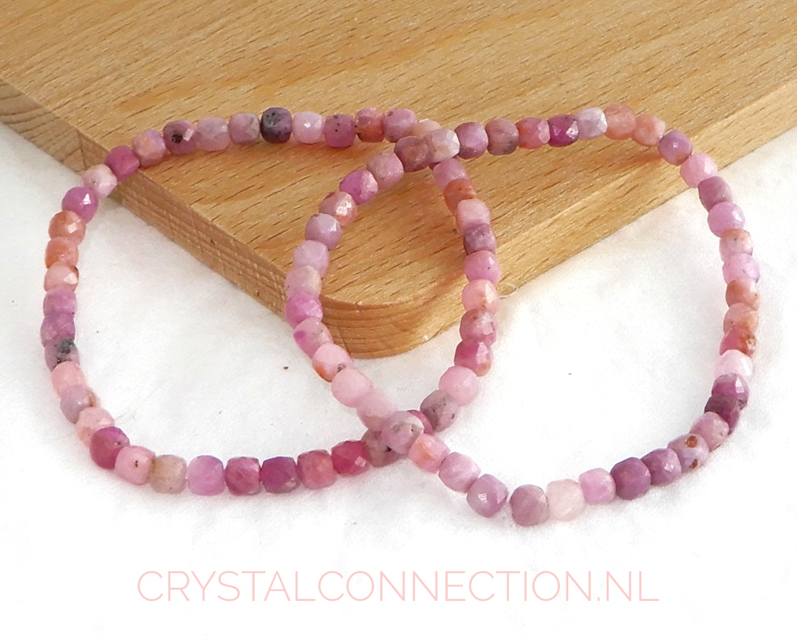 Robijn armband gefacetteerd