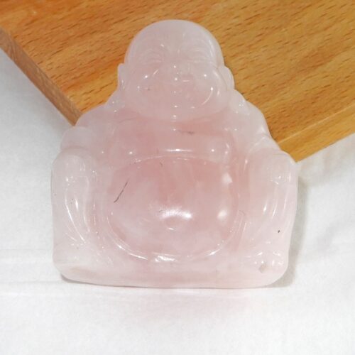 rozekwarts-boeddha-5cm Rozekwarts boeddha