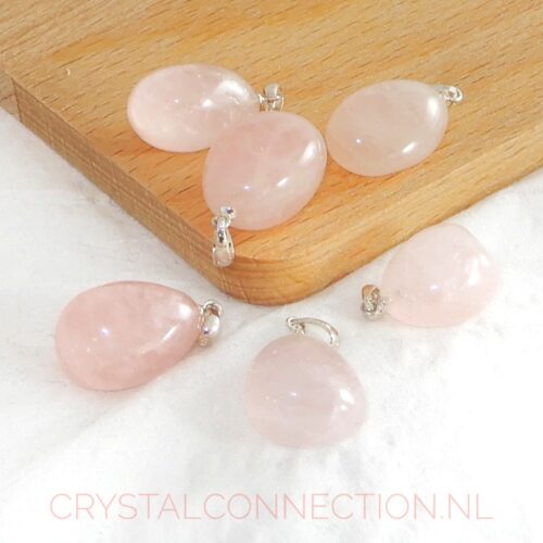 rozekwarts-hanger-zilv-oogje Rozekwarts hanger
