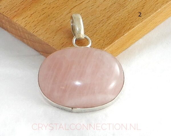 rozekwarts-hanger-zilver-no2 Rozekwarts zilveren hanger