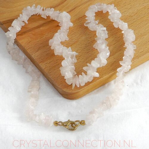 rozekwarts-ketting-45cm-sluiting Rozekwarts ketting