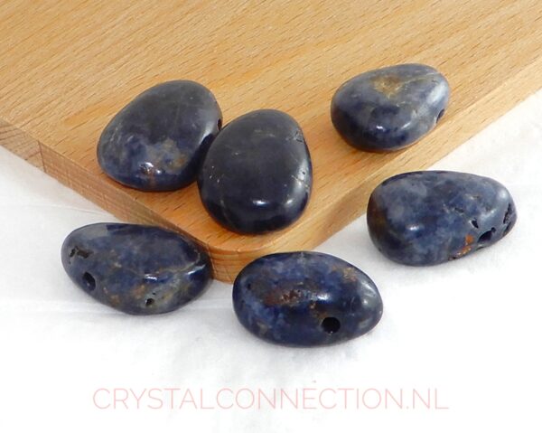 saffier-doorboorde-hanger Saffier doorboorde hanger