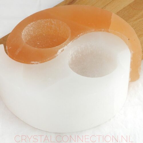 seleniet-yin-yang-waxine-licht-2-delig Seleniet Yin-Yang waxinelicht