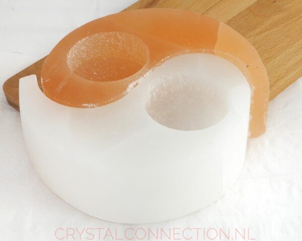 seleniet-yin-yang-waxine-licht-2-delig Seleniet Yin-Yang waxinelicht