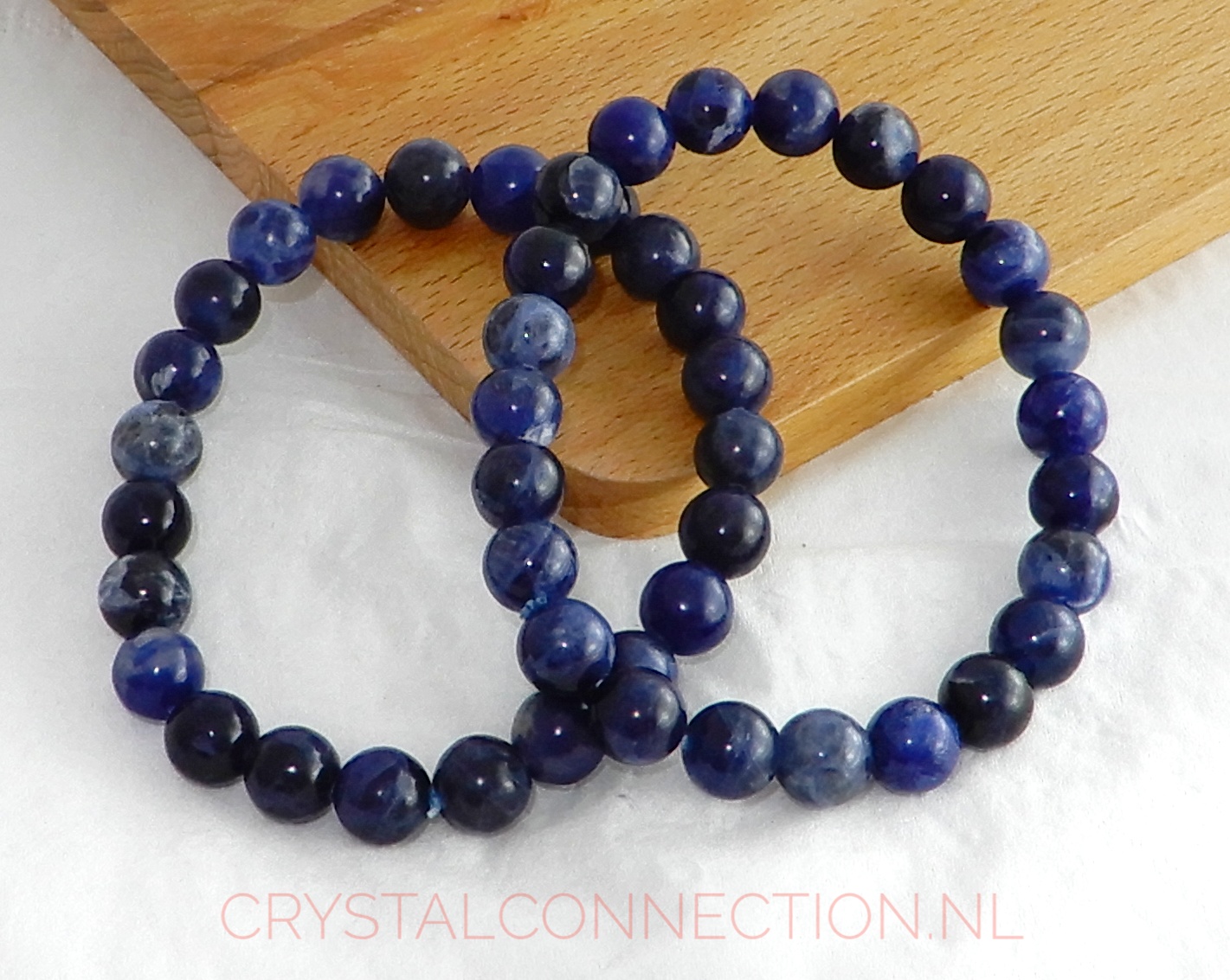 Sodaliet kogel armband