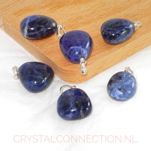 sodaliet-hanger-zilv-oogje Sodaliet hanger