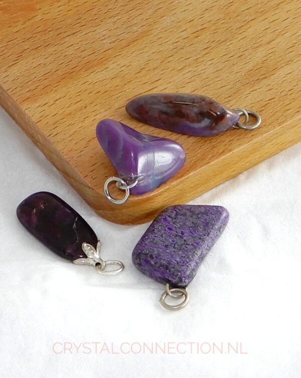 sugiliet-hanger-middel Rozekwarts ketting