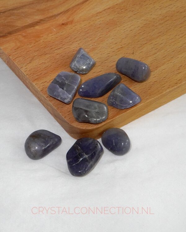 tanzaniet-trommelsteen Tanzaniet trommelsteen