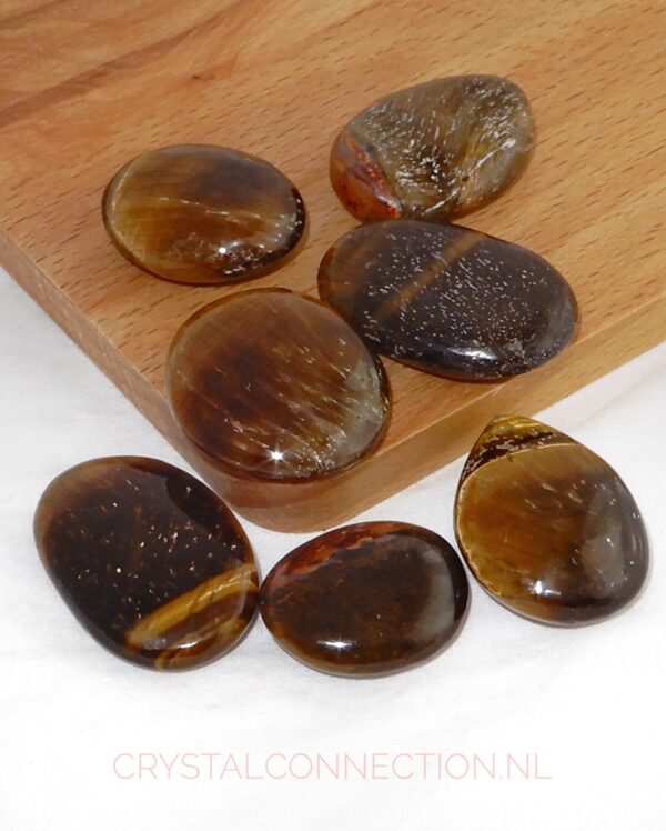 tijgeroog-amuletsteen Tijgeroog schijfsteen