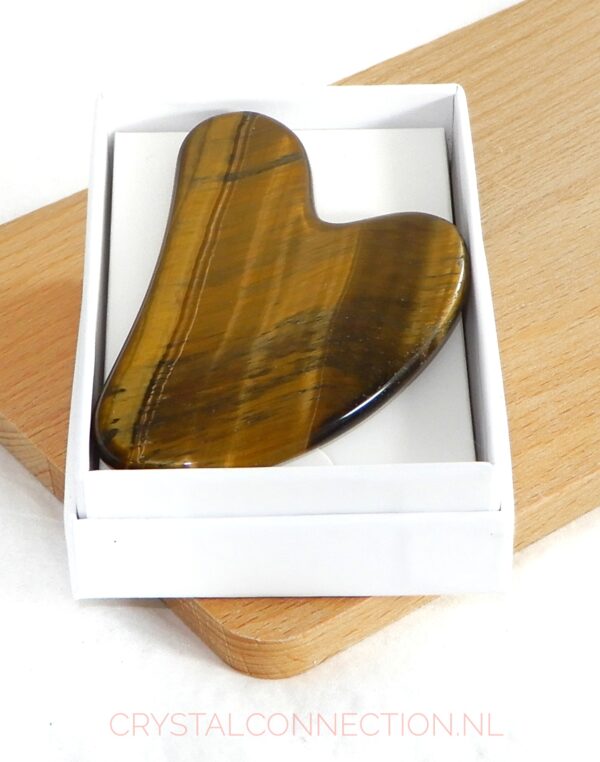 tijgeroog-gua-sha-massagesteen-doos Aventurijn donut