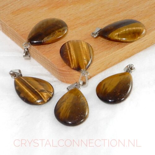 tijgeroog-hanger-druppel Tijgeroog druppelhanger