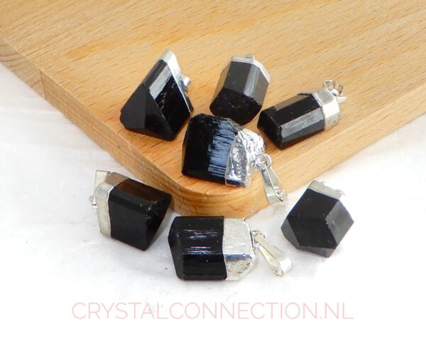 toermalijn-zwart-zilver-kopje-kort-hanger Toermalijn hanger alle kleuren