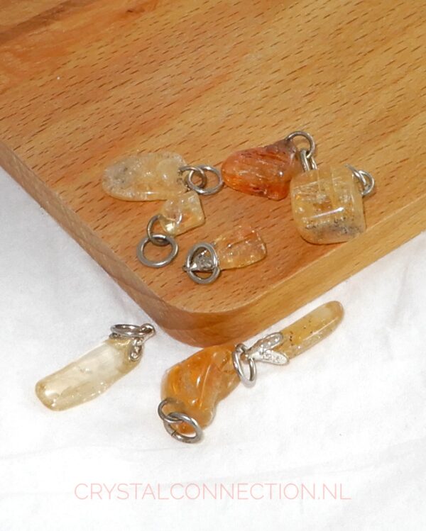 topaas-goud-hanger-getrommeld Topaas hanger