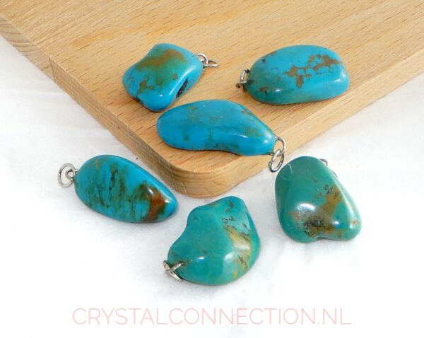 turkoois-hanger-2-3cm Turkoois hanger