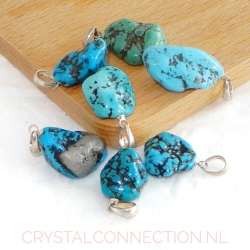 turkoois-hanger-zilv.oogje_ Turkoois hanger