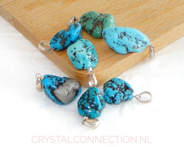 turkoois-hanger-zilv.oogje_ Turkoois hanger