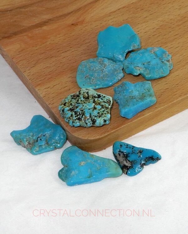 turkoois-plakje-a-kwaliteit Turkoois trommelsteen