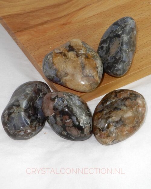 Vulkaniet trommelsteen