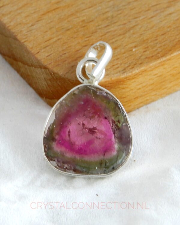 watermeloen-toermalijn-hanger-zilver-nr1 Toermalijn watermeloen hanger