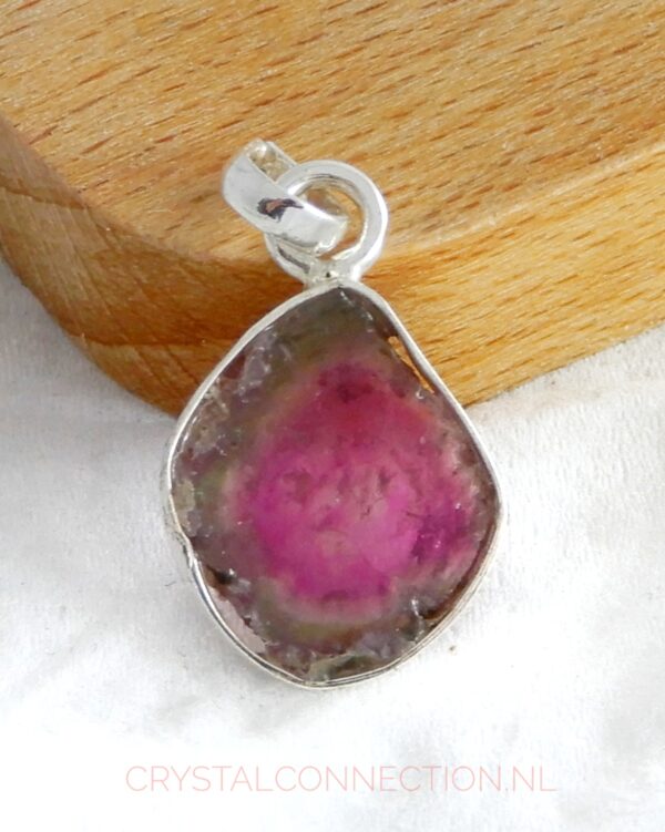 watermeloen-toermalijn-hanger-zilver-nr3 Toermalijn watermeloen hanger