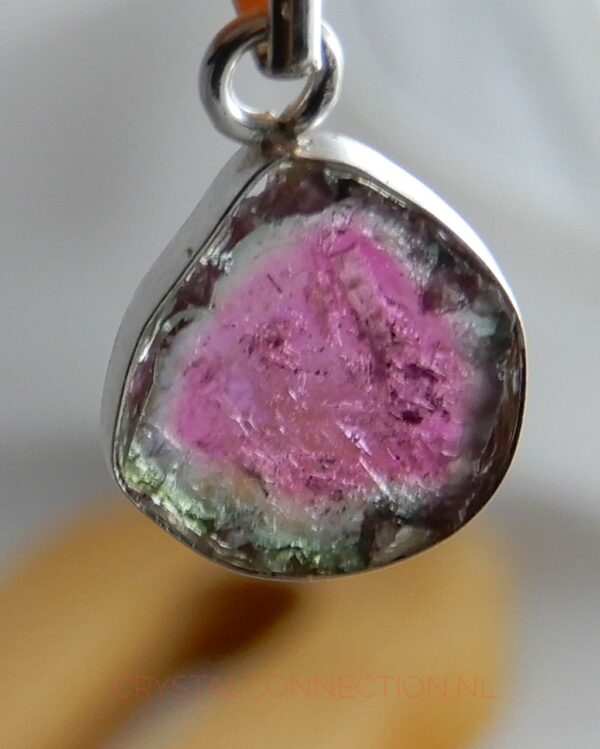 watermeloen-toermalijn-hanger-zilver-nr4A Toermalijn watermeloen hanger