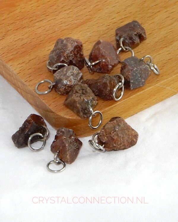 zirkoon-hanger-ruw Zilver in dolomiet hanger